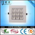 9*1W SMD Square LED Housing Ceiling Light